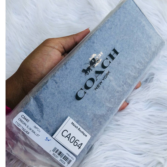 New 🎀 Coach Slim Wallet Sport Blue - Picture 4 of 4